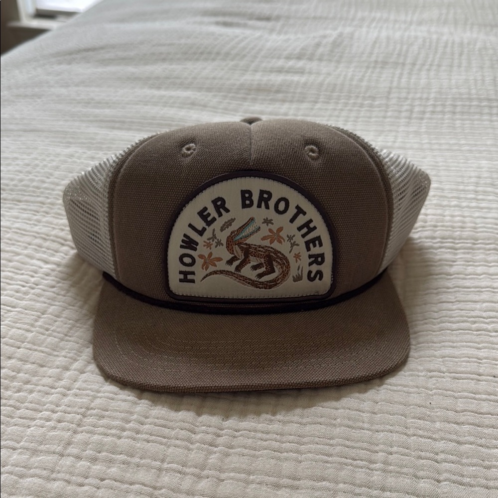 Howler Brothers Brown and White Snapback Hat